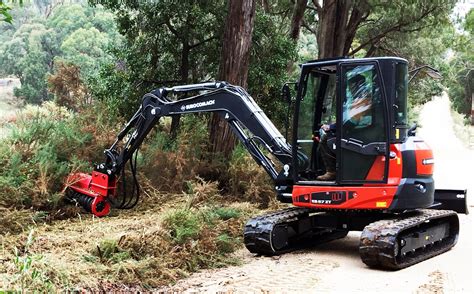 forestry head for mini excavator|forest mulcher attachments for excavators.